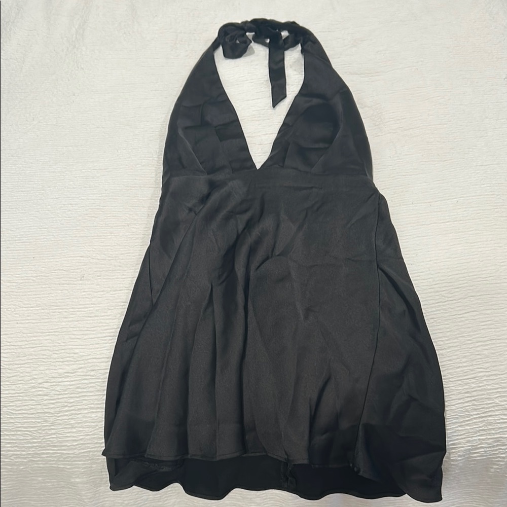 NEW Zara Black Halter Dress